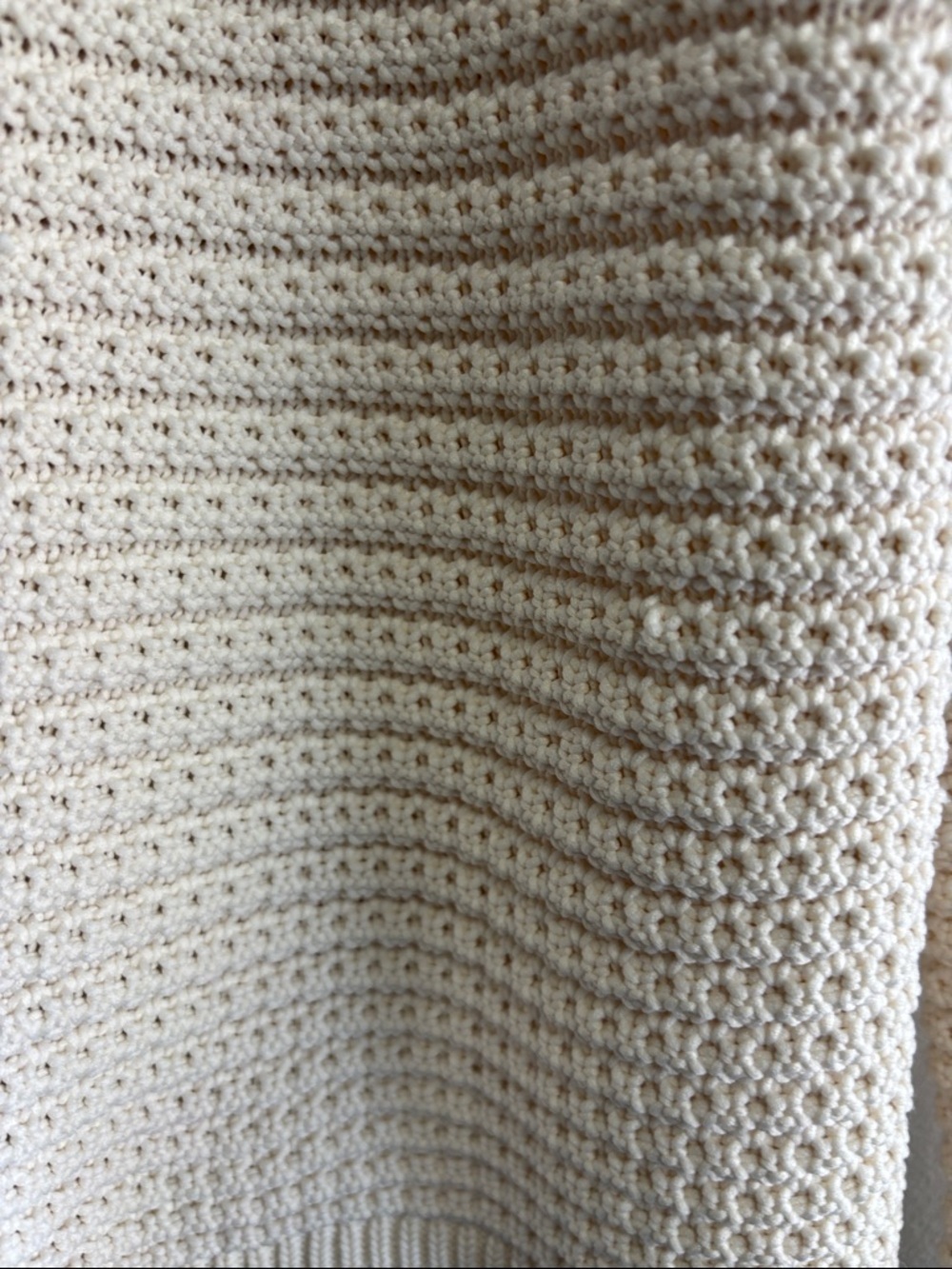 Talbots Cream Knit Button-Front Cardigan Jacket - Picture 6 of 10